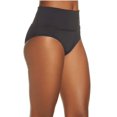 thumbnail image 2 of NIKE Women's Black Moderate Coverage Zip Pocket Wide Band Essential High Waisted Swimsuit Bottom XL, 2 of 10