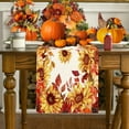 thumbnail image 5 of TanSiDing 1pcs Thanksgiving Table Runner Fall Harvest Decor Polyester Kitchen Dining Table Cover Party Holiday Decoration 33*180cm, 5 of 6