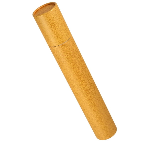 WEUVEB Storage Mailing Tube Yellow Round Protection For Photos 1Pcs