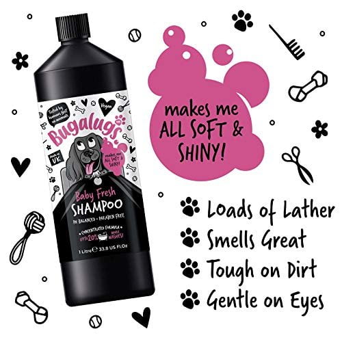 BUGALUGS Baby Fresh Dog Shampoo Dog Grooming Shampoo for Smelly Dogs