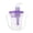 H001- Style A, variant on Bedside Nursing Hydration Container, Water Bottle with Straw and Handle, Kids Spill Proof Water Bottle, Straw Cup, Elderly Adult Sippy Style Care Mug, Dual Separate Inlet Design