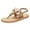 Beige, variant on JeashCHAT Sandals for Women Women's Summer Rope Woven Beaded Flat Shoes Versatile Pinch Toe Sandals