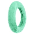 thumbnail image 6 of FH Group Cozy Soft Fluffy Fuzzy Universal Fit Plush Doe16 Faux Fur Steering Wheel Cover for Car, SUV, Van, Truck -Mint, 6 of 6