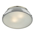 thumbnail image 4 of Yep by Golden Lighting Duncan 2-light Flush Mount in Aged Brass and Black shade, 4 of 7