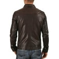 thumbnail image 2 of New Men Quilted Leather Jacket 100% Genuine Soft Lambskin Biker Bomber A121, 2 of 3