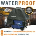 thumbnail image 4 of GenTent Inverter Kit - Running Cover for Fully Encased Generators  - Flame Retardant, Waterproof Vinyl (Standard - Black) Generator Tent, 4 of 6