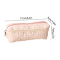 thumbnail image 2 of Small Cute Adorable Versatile Pencil Case Makeup Bag Cloth Pouch Organizer for Stripling Teenagers Home Office University Travel Storage Beautiful Lightweight Portable Ideal Gift 6.7x2.7x1.9 Inches, 2 of 7