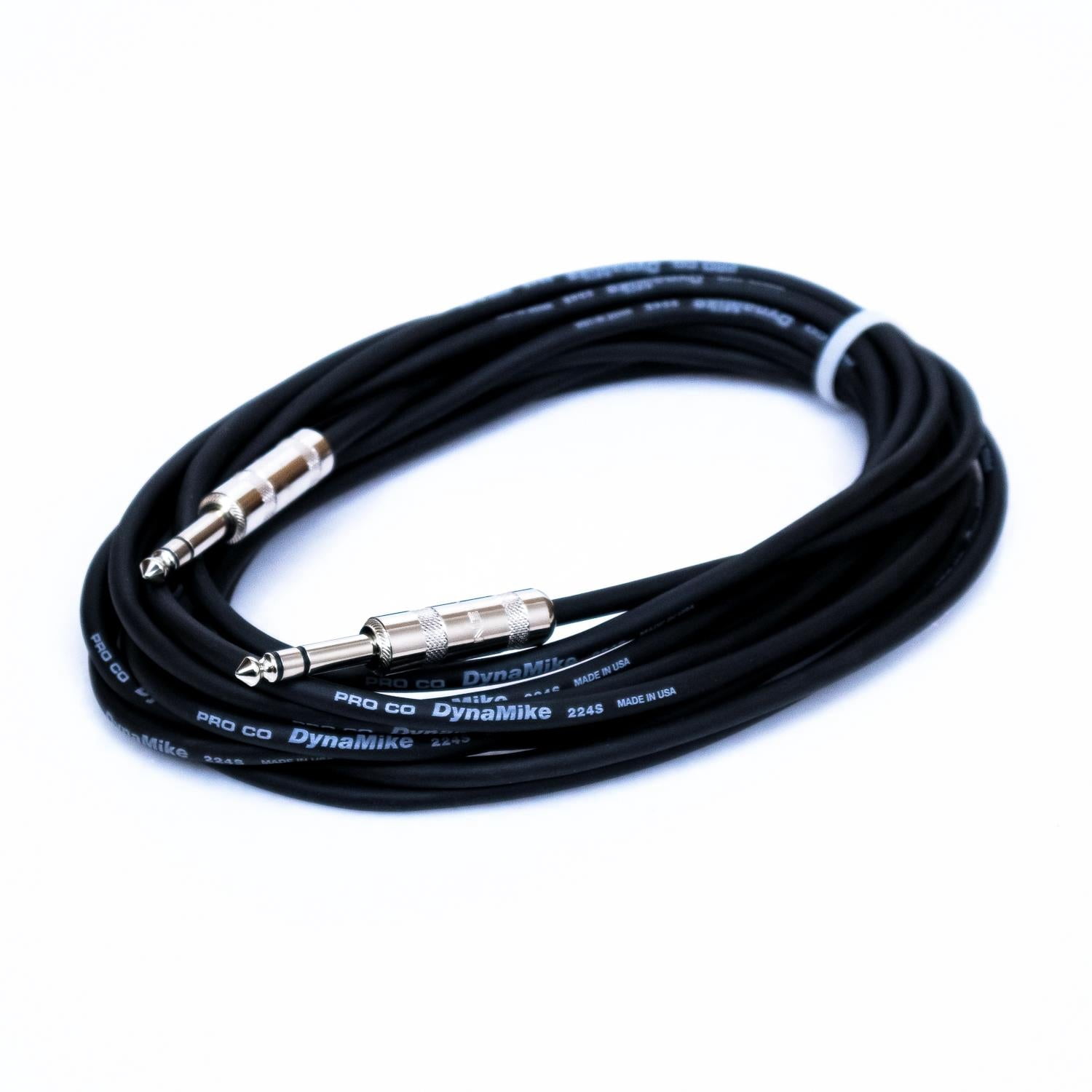 Pro Co Excellines BP-20 1/4" TRS to 1/4" TRS Balanced Patch Cable, 20-Foot