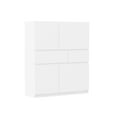 thumbnail image 2 of Newboti Furniture White wooden storage cabinet with 4 doors and 2 drawers 36156, 2 of 6