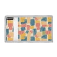 thumbnail image 2 of JIALIOU Nylon Trifold Card Wallet with ID Window Zipper Pocket for Men Women Teen Colorful Line Doodle Squares, 2 of 7