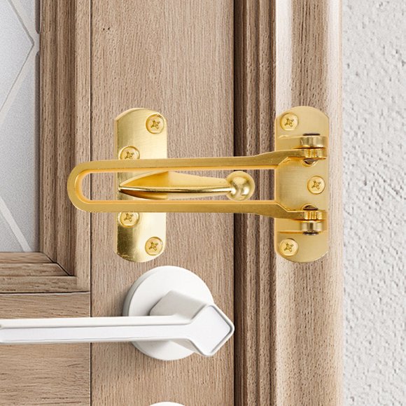 Phenofice Cerradura De Puerta Metálica Fácil De Instalar Para Seguridad Y Refuerzo En El Hogar
