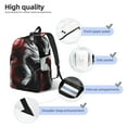 thumbnail image 3 of Balery Cool Black And White Dragon Mochila Clásica Impresa Básica para Viaje, Mochila Escolar Resistente al Agua, Mochila de Lona con Correas Ajustables-Small, 3 of 5