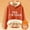 Orange, variant on Ladies' Autumn And Winter Comfortable YES I'm Cold. ME 24:7 Printed And Thick Warm Hooded Sweatshirt Top (5) Women Sweatshirt Hoodie Women with Design Long Sleeve Hoodies Women Sweater Zip up