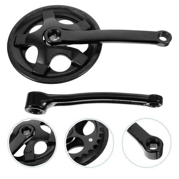 UPKOCH 1 Set of Square Hole Crankset Black Plastic Pedal Motion Conversion for Maintenance