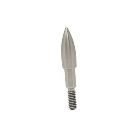 Southland Archery Supply Premium Screw in Bullet Point Stainless Steel for Shaft Arrows Made in USA - 12/Pack
