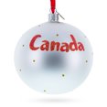thumbnail image 2 of Flag of Canada Glass Ball Christmas Ornament 4 Inches, 2 of 4