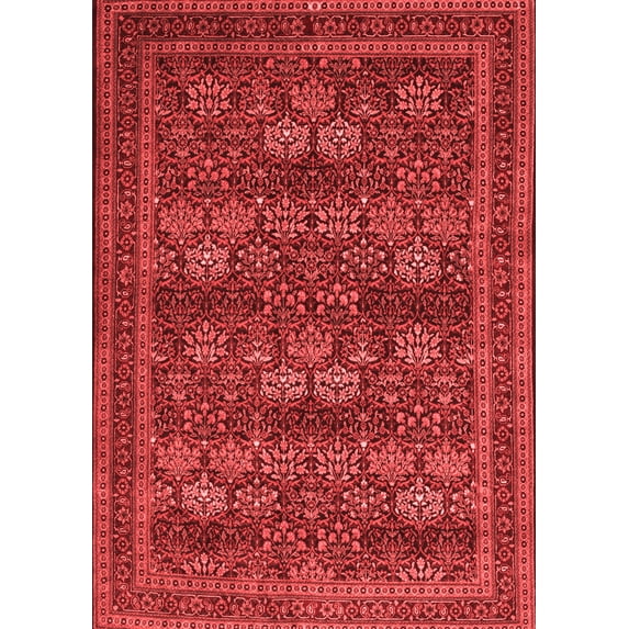 Ahgly Company Indoor Rectangle Persian Red Traditional Area Rugs, 6' x 9'