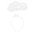 thumbnail image 6 of Aislor Angel Men's Halloween Cosplay Outfits Plain Satin Gown with Angel Wings & Headband White S, 6 of 7