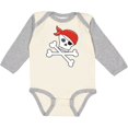 thumbnail image 3 of Inktastic Pirate Skull and Crossbones Boys or Girls Long Sleeve Baby Bodysuit, 3 of 5