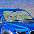 thumbnail image 2 of KUIFORTI Large Windshield Sun Shade for SUV, Truck, Sedan, Van, Foldable Sun Sunshade for Car Front Window Blocks UV Rays and Heat Universal Fit Automotive Interior Protector, Horse Green, 2 of 6