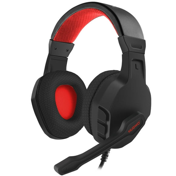 U3 Gaming Headset with Microphone Wired Over-Ear Headphones Support Clear Call Lightweight Adjustable Headsets for Computer Laptop