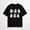 Black-55, variant on Women's Ghost Grid Halloween Graphic T-Shirt, Cute Spooky Short Sleeve Tee