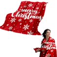 thumbnail image 1 of Christmas Decorations OutdoorBlanketCozy Christmas Fleece Throw Blanket For Kids Soft Plush Flannel Blanket With Holiday Prints For Couch Bed Couch Indoor & Outdoor Usepolyester blanket, 1 of 9