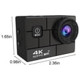 thumbnail image 3 of Pisexur Electrónica para Hombres Cámara DV Deportiva Multifuncional 4K Clara con Control Remoto Wifi Cámara 30M Inteligente Antivibración 170° Gran Angular Electrónica para Niños, Organizador de Elec, 3 of 9