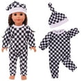 thumbnail image 2 of Babysbule Baby Doll Clothes 18 Inch Reborn Doll Clothing Accessories Jumpsuit with Hat Shower Game Gift, 2 of 6