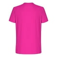 thumbnail image 5 of BinBiL Men's T Shirt Cotton Short-Sleeve Printed Shirts Round Neck Fashion Graphic Classic Tee Shirts Hot Pink XL(XL), 5 of 6