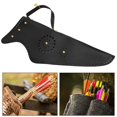 thumbnail image 1 of Archery Case, Leather Black  Holder Bag, Lightweight for Target Practicing Shooting Outdoor Trainning Hunting, 1 of 8