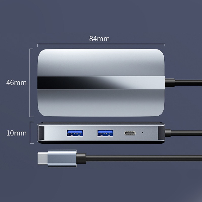 7-in-1 USB C Hub USB Type C to USB 3.0 2.0 USB C PD VGA HD 3.5mm Audio Adapter