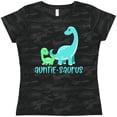 thumbnail image 3 of Inktastic Auntie-saurus Cute Brontosaurus Family Women's T-Shirt, 3 of 5
