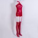 thumbnail image 4 of VISgogo Conjunto de lencería de peluche de 2 piezas para mujer, Body de una pieza con hombros descubiertos Halter Babydoll elástico con medias Ropa de dormir, Conjunto de tanga sexy VISgogo moda, 4 of 5