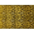 thumbnail image 1 of Ahgly Company Machine Washable Indoor Rectangle Abstract Yellow Modern Area Rugs, 8' x 10', 1 of 4