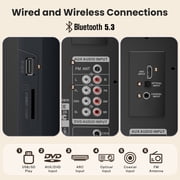 Surround Sound Systems Home Theater System - 800 Watts Peak Power 6.5 Subwoofer 5.1/2.1 Wired Stereo Speakers