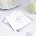 thumbnail image 4 of Classic Mr and Mrs Cocktail Party Napkins - White and Silver, Set of 20, 4 of 8