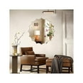 thumbnail image 3 of Chloe Lighting Reflection Vertical Hanging Sun Shaped Frameless Wall Mirror 32" Height, 3 of 4