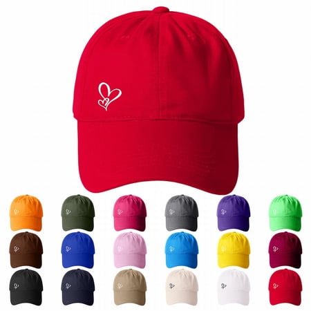 Migroa Womens Baseball Caps Cute Heart Dad Hat Adjustable Unisex Cap for Workout Outdoor Walk And Everyday Wear Dark Gray One Size