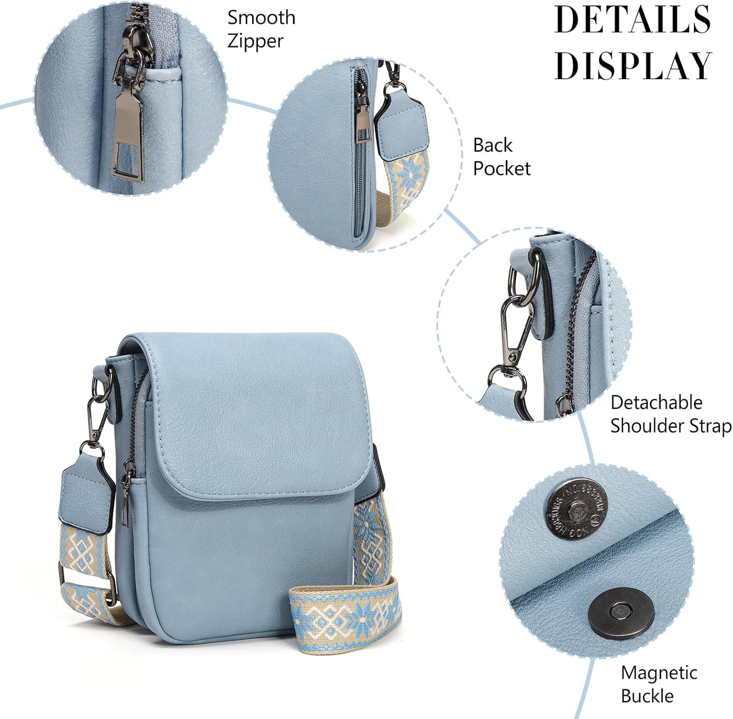 Small Crossbody Bag for Women Cell Phone Bag Cross Body Wallet Purses Mini Shoulder Handbag Purse with Card Slots