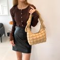 thumbnail image 2 of Bolso Plisado Nube para Mujer Bolso Acolchado Ligero Y Suave Bolso Tipo Cartera para Niña (caqui), 2 of 9