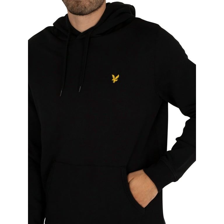 Lyle and scott black hoodie sale