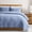 Blue-Queen, variant on Dark Grey Twin Quilt Bedding Set 2-Piece All Season Bed Cover