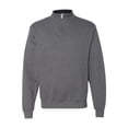 thumbnail image 2 of Fruit of the Loom LSF95R Women's SofSpun Quarter-Zip Sweatshirt, 2XL, Charcoal Heather, 2 of 3