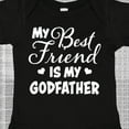 thumbnail image 4 of Inktastic My Best Friend is My Godfather with Hearts Boys or Girls Baby Bodysuit, 4 of 5