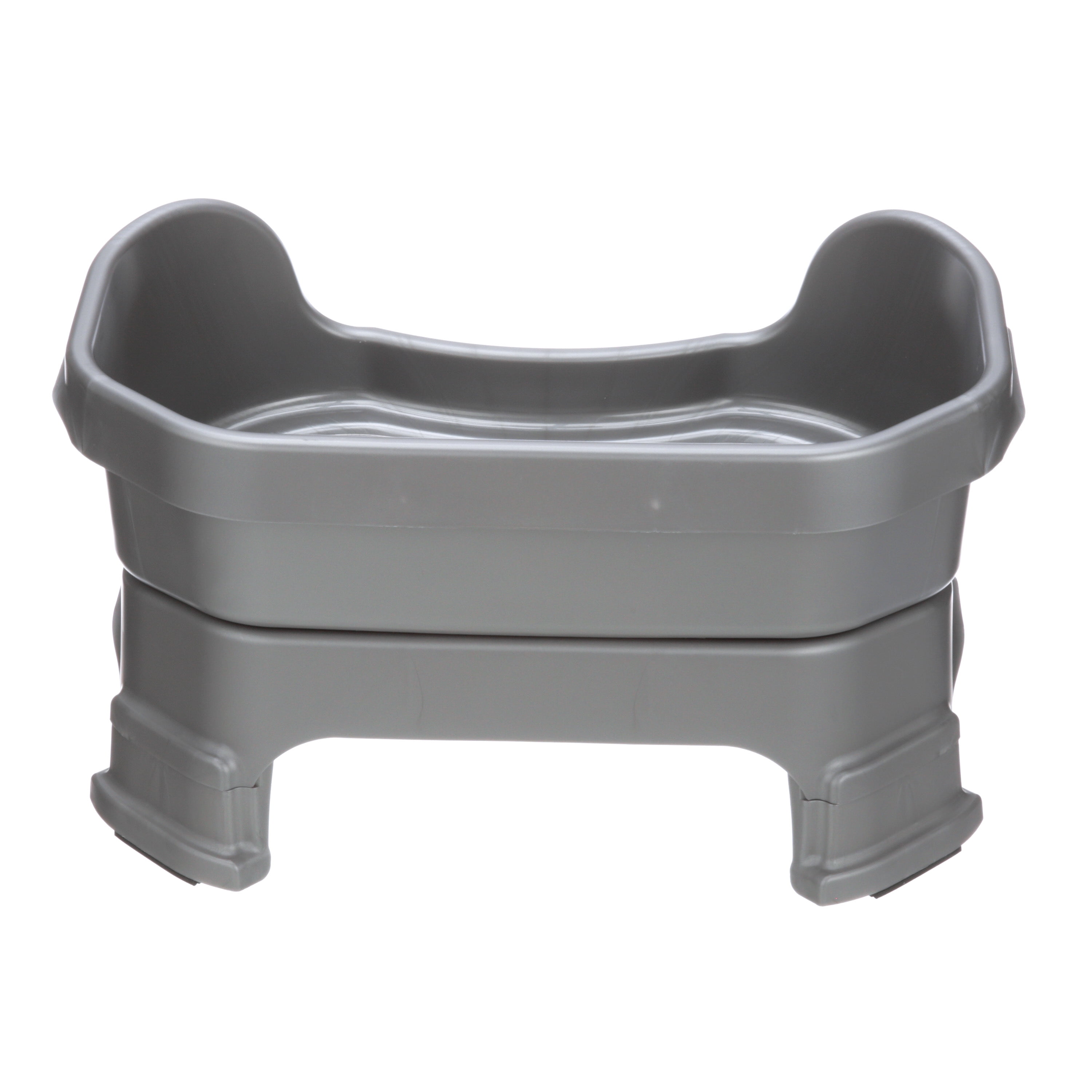 Neater Pets Neater Feeder Deluxe With Leg Extensions Mess-Proof Elevated Food & Water Bowls for Small Dogs, Gunmetal