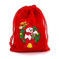 thumbnail image 3 of Christmas Velvet Bags Small Candy Gift Bag Cute Pattern Santa Snowman Drawstring Pouch Xmas Party Favor Jewelry Packaging Bags, 3 of 3