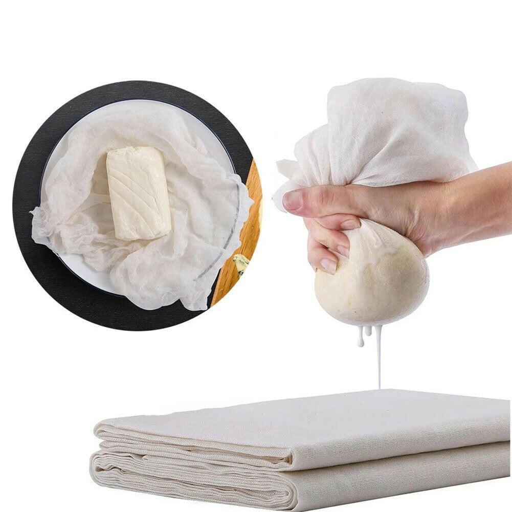 Cotton Gauze Cheesecloth Fabric Reusable Ultra Fine Muslin Cloth for  Straining, Cooking, Cheesemaking, Baking gauzeCheese Grate