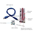 thumbnail image 1 of Heliisoer PCI-E 1X to 16X three power cable adapter board, 1 of 6
