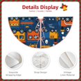 thumbnail image 5 of Bingfone Christmas Tree Skirt Mat Christmas Decoration Interior 48"-Funny Steam Train, 5 of 8